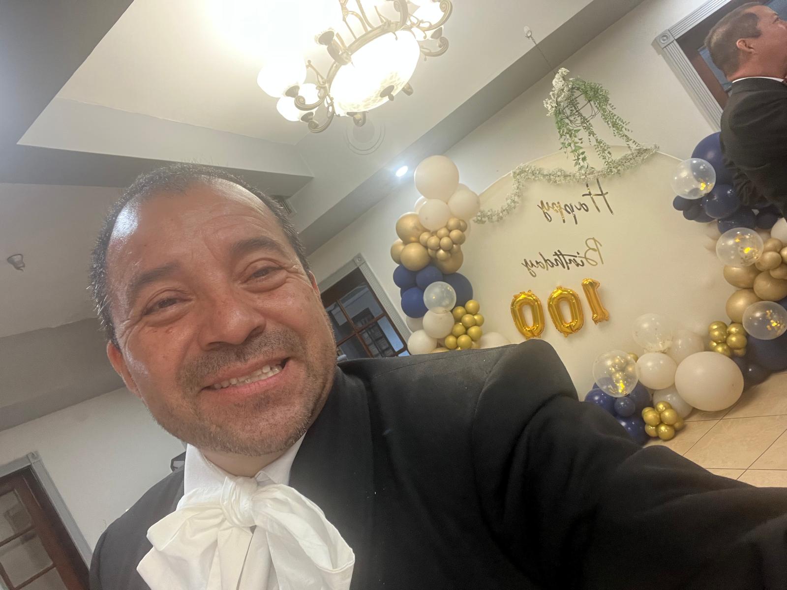 Portrait of a mariachi musician at a celebration