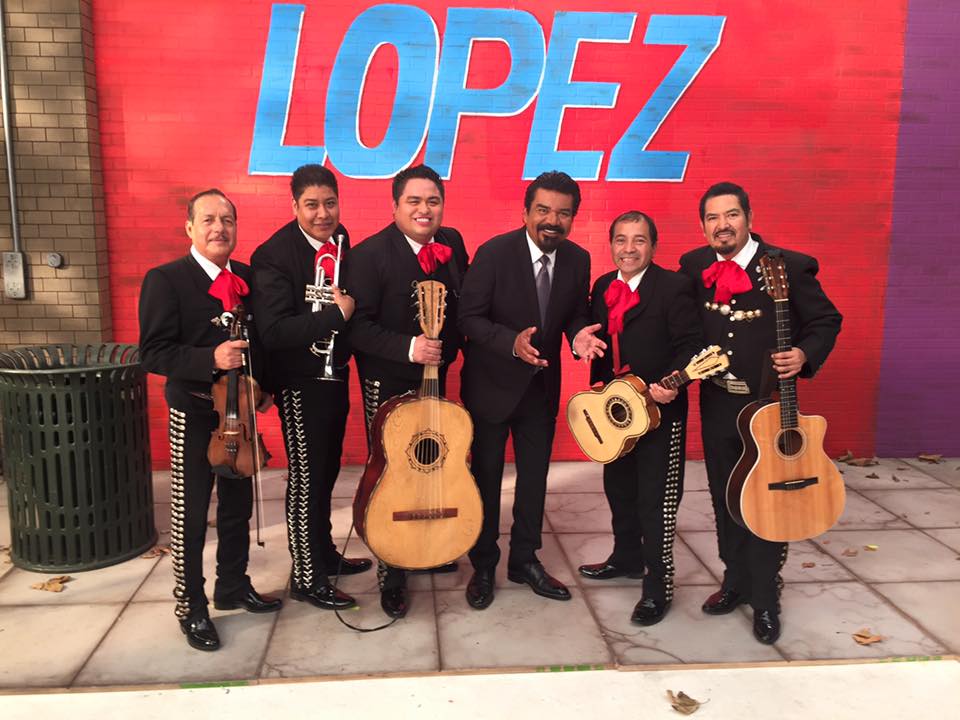 The mariachi band performs an evening serenade